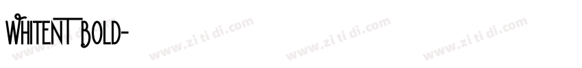 WhiteNT Bold字体转换